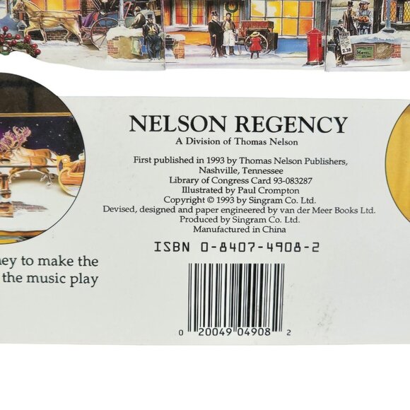 Victorian Advent Pop UP Book Christmas Holiday Thomas Nelson Regency 1993 VTG - Picture 4 of 16